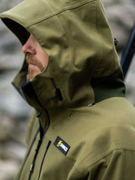 SWAZI Ibex Waterproof Hunting Jacket - Mens - Tussock Green