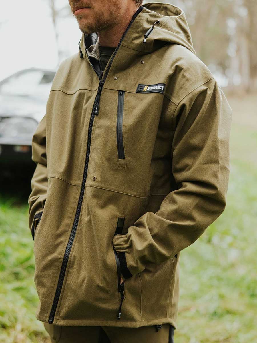 SWAZI Ibex Waterproof Hunting Jacket - Mens - Tussock Green – A