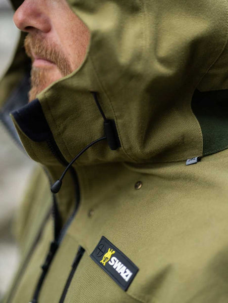 SWAZI Ibex Waterproof Hunting Jacket - Mens - Tussock Green