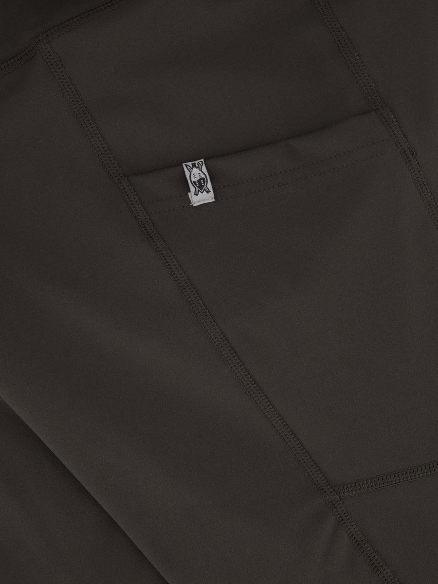SWAZI Ionia Tights Womens Bark, side pocket detail