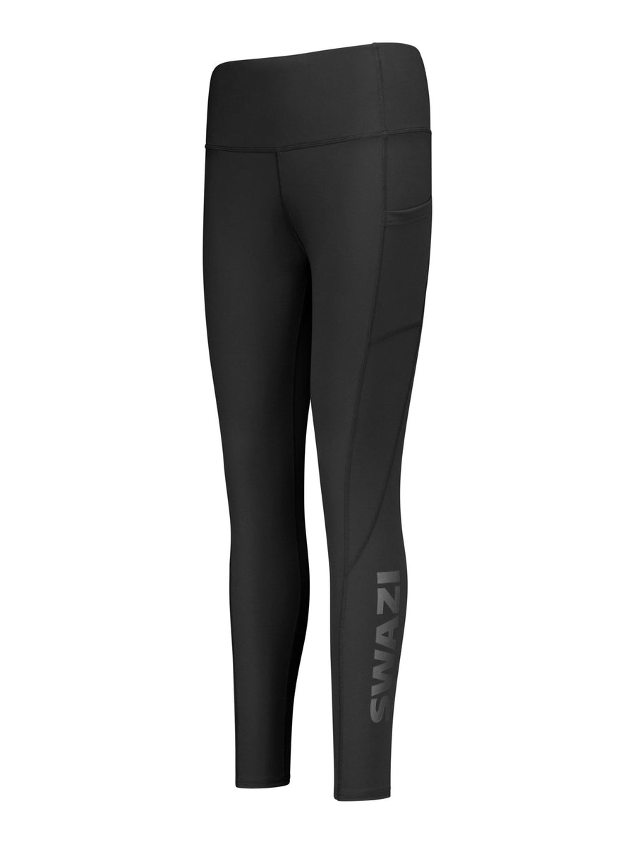 SWAZI Ionia Tights Womens Black, angled view