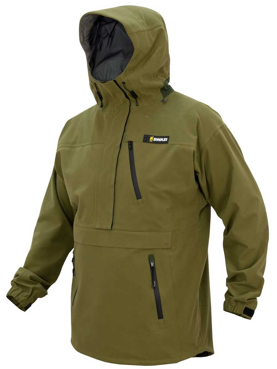SWAZI Kagoule Waterproof Smock - Mens - Tussock Green