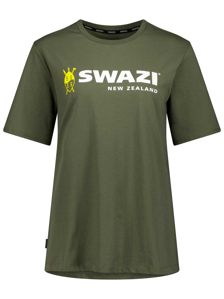 SWAZI Logo T-Shirt Womens Ranger, front view