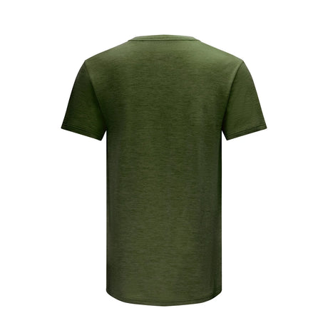 SWAZI Merino Hoodoo Short Sleeve Top - Mens – Olive