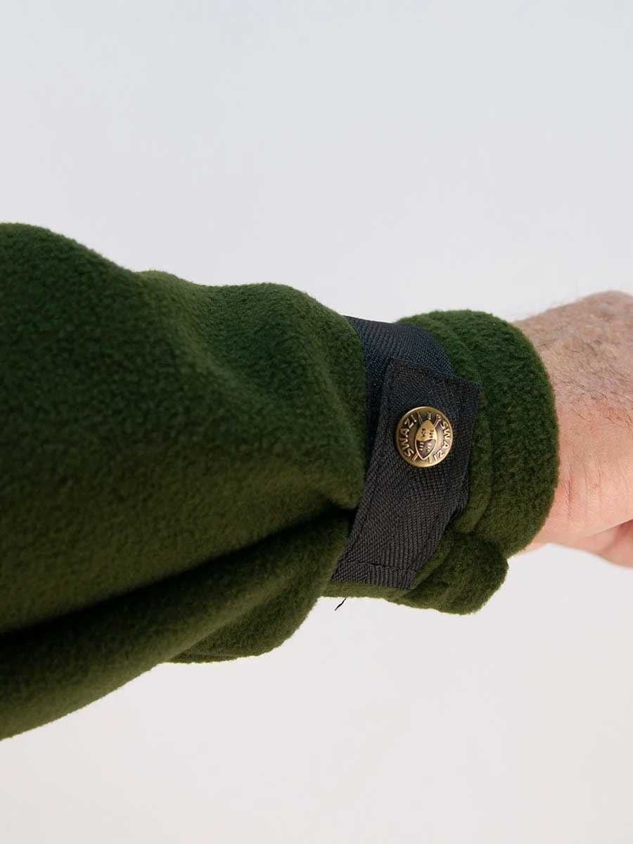 SWAZI Nahanni Shirt - Fleece Smock - Mens - Olive