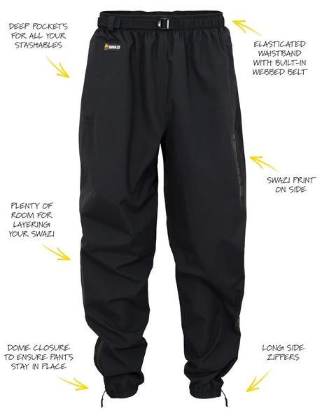 SWAZI Rifleman Ultralite Overtrousers - Black