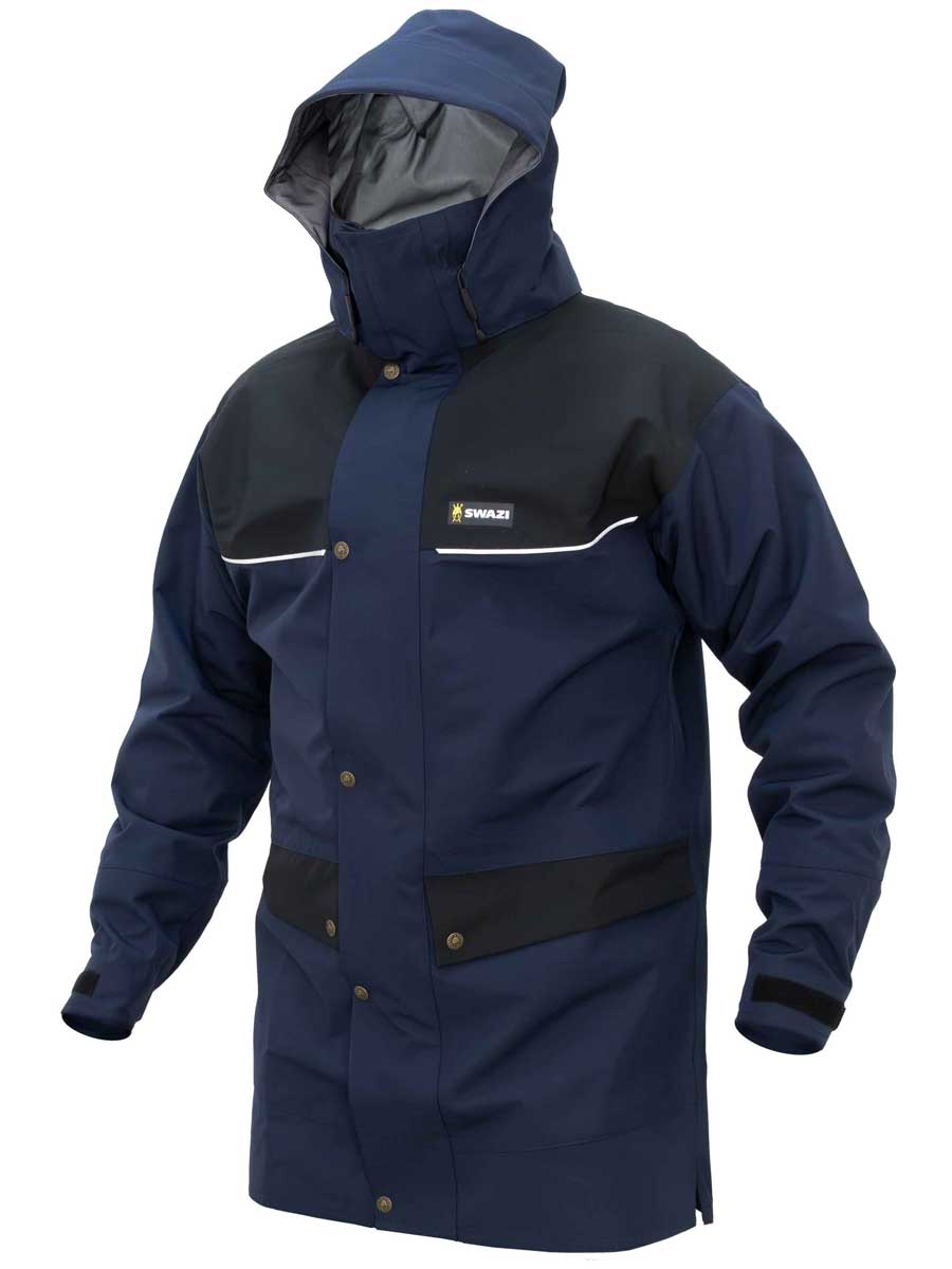 SWAZI Torrent Waterproof Jacket - Mens - Navy / Black