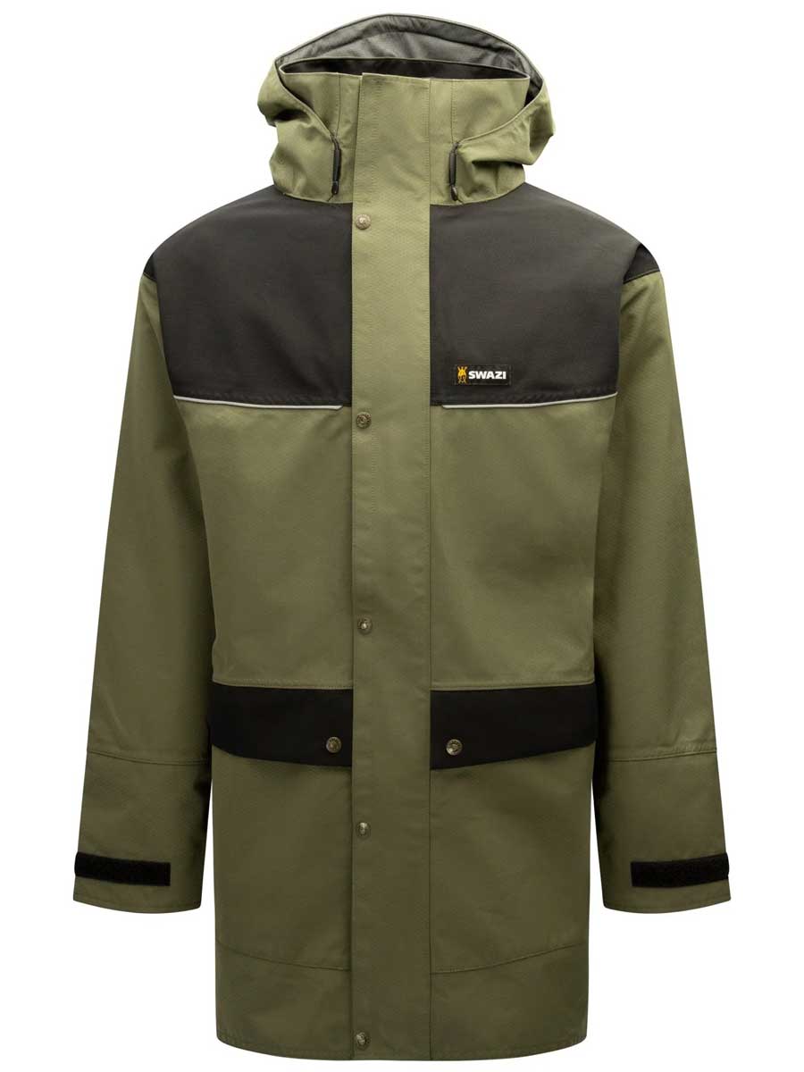 SWAZI Torrent Waterproof Jacket - Mens - Ranger / Black