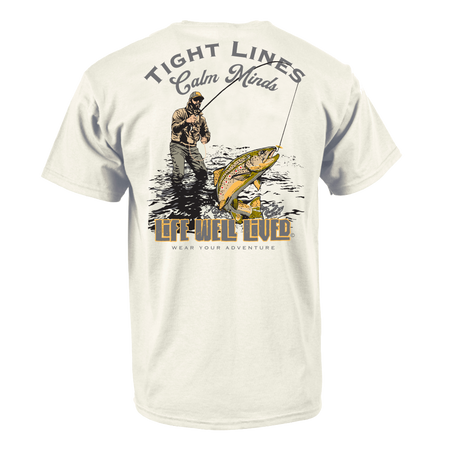 Tight Lines Fly Fishing T-Shirt artwork