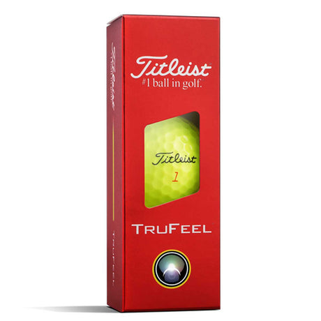 TITLEIST TruFeel Golf Balls - Yellow / Dozen