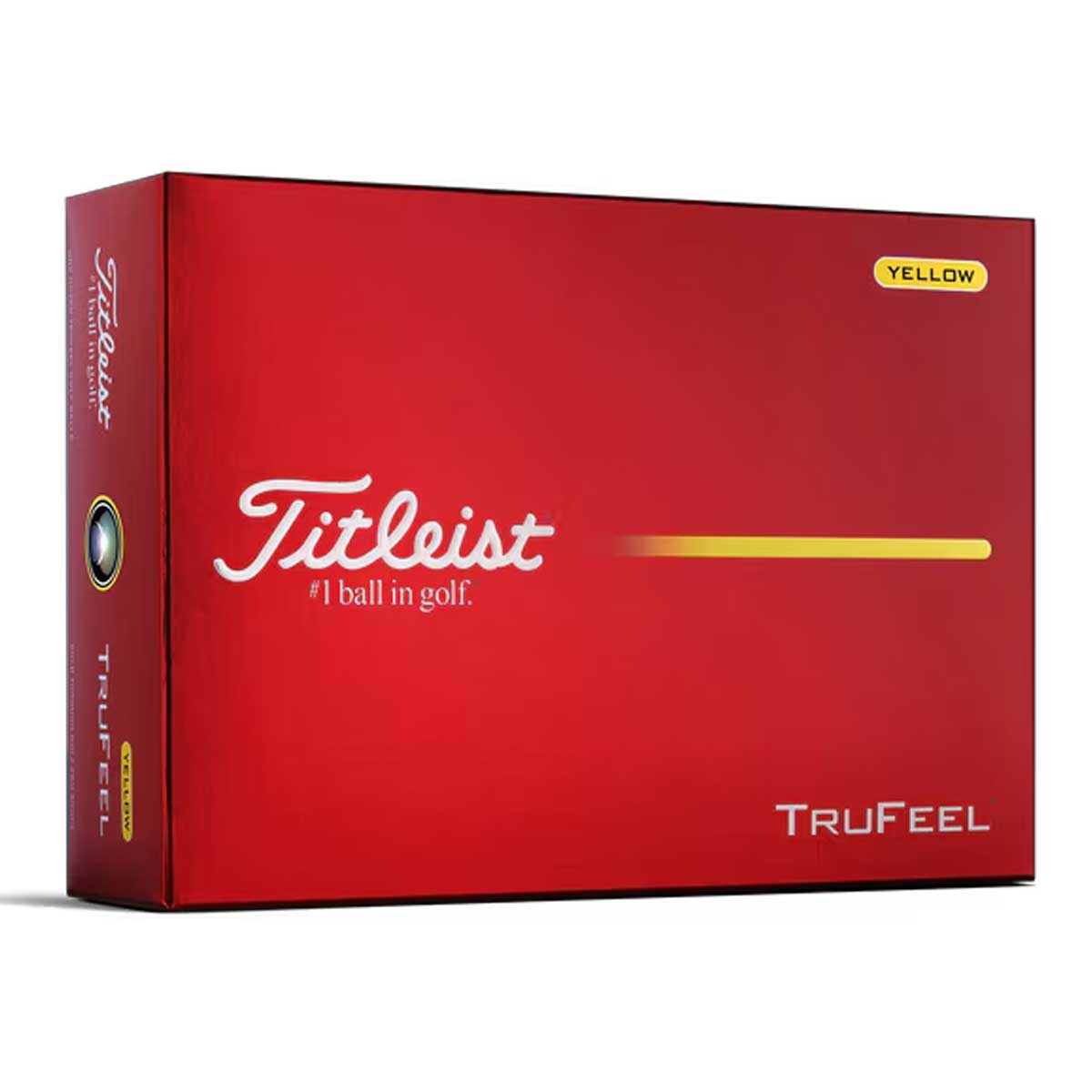 TITLEIST TruFeel Golf Balls - Yellow / Dozen