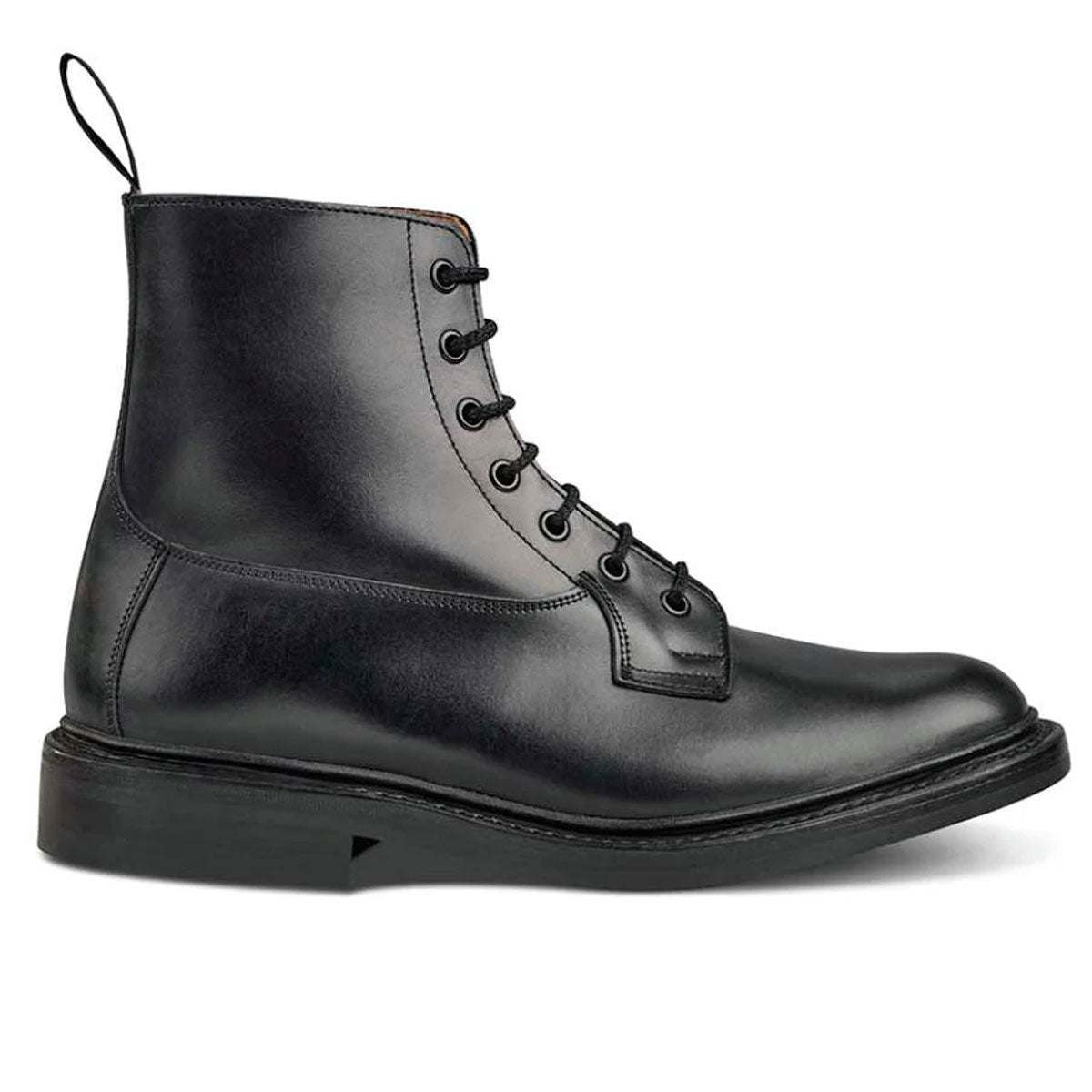 TRICKER'S Burford Boots - Mens Dainite or Leather Sole - Black Calf