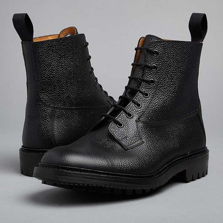 Tricker's Grassmere Country Boots - Black Scotch Grain