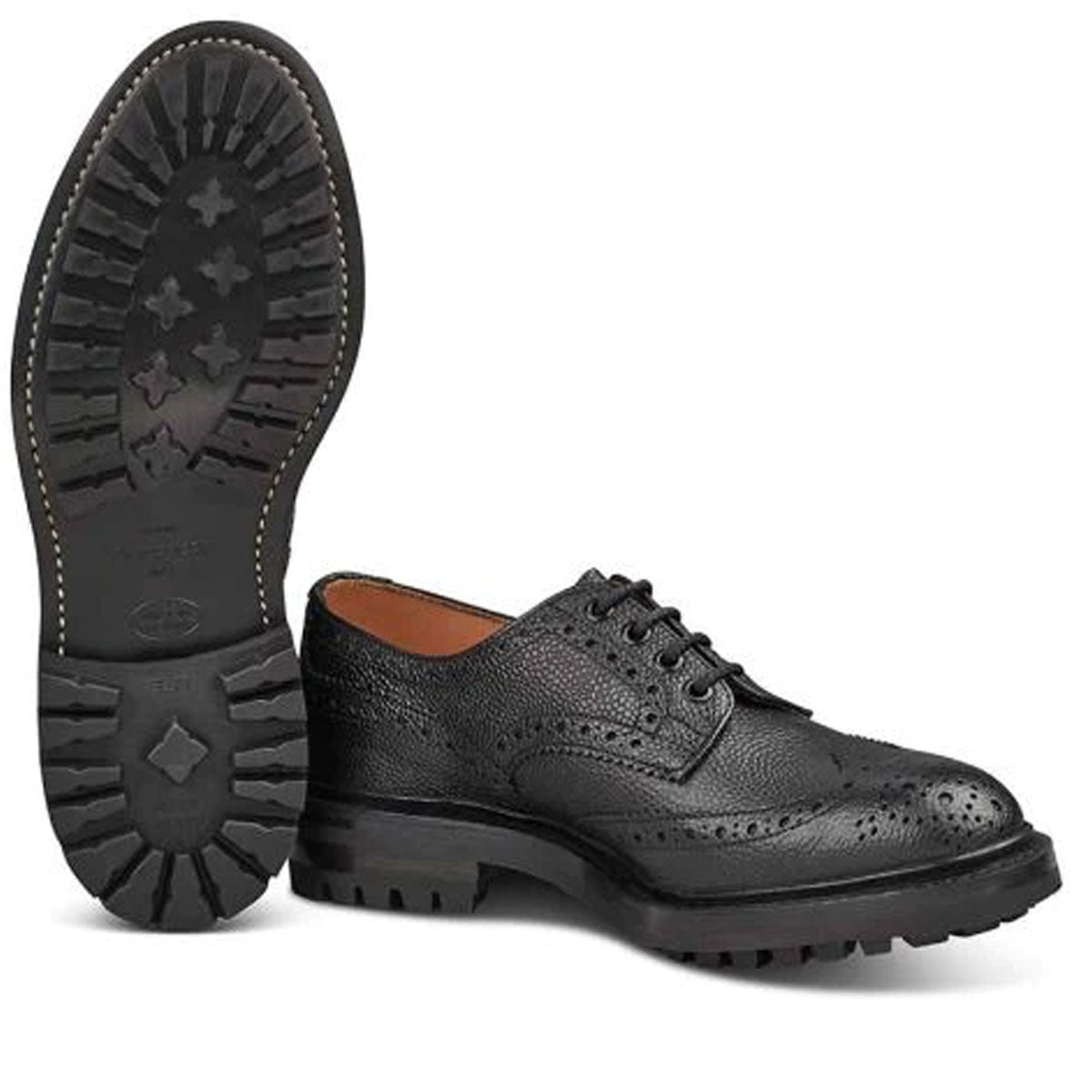 TRICKER'S Ilkley Shoes - Mens - Black Scotch Grain