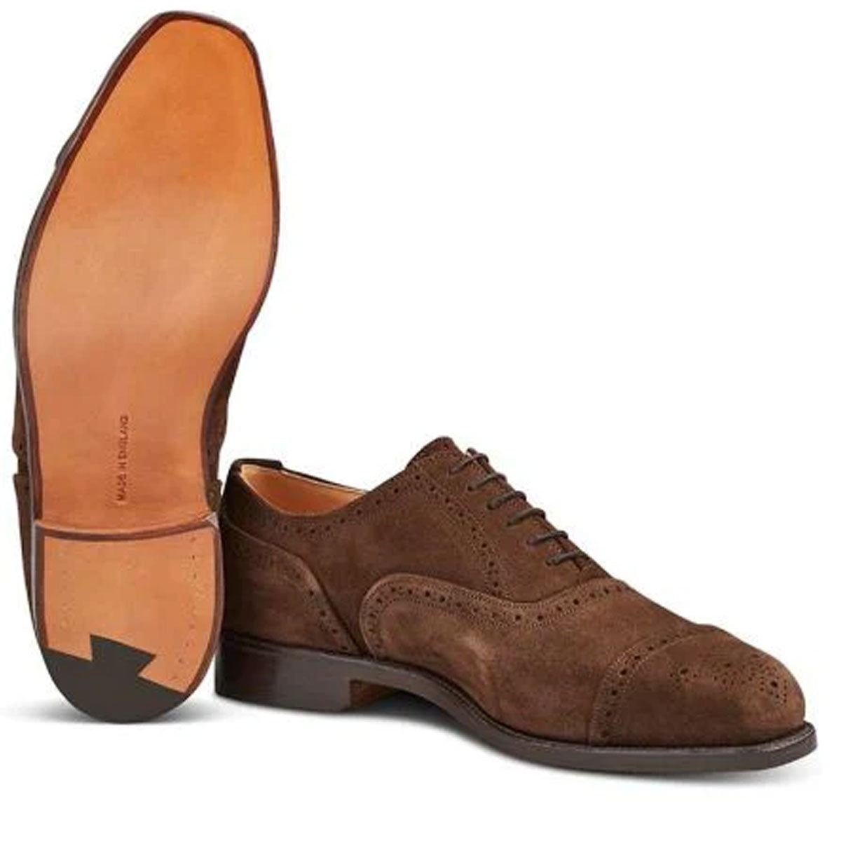 TRICKER'S Kensington Shoes - Mens - Chocolate Repello Suede