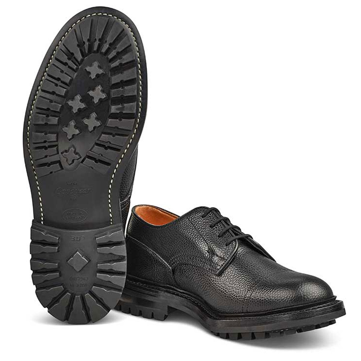 TRICKER'S Matlock Shoes - Mens - Black Scotch Grain