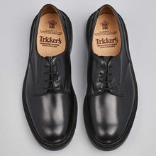 Load image into Gallery viewer, Tricker&#39;s Woodstock Plain Derby Shoes - Black
