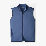 Peter Millar Vail Gilet in Bali Blue - flat product view