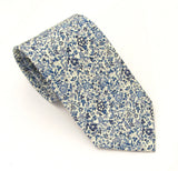 VAN BUCK Liberty Print Cotton Tie & Pocket Square - Katie & Millie Blue