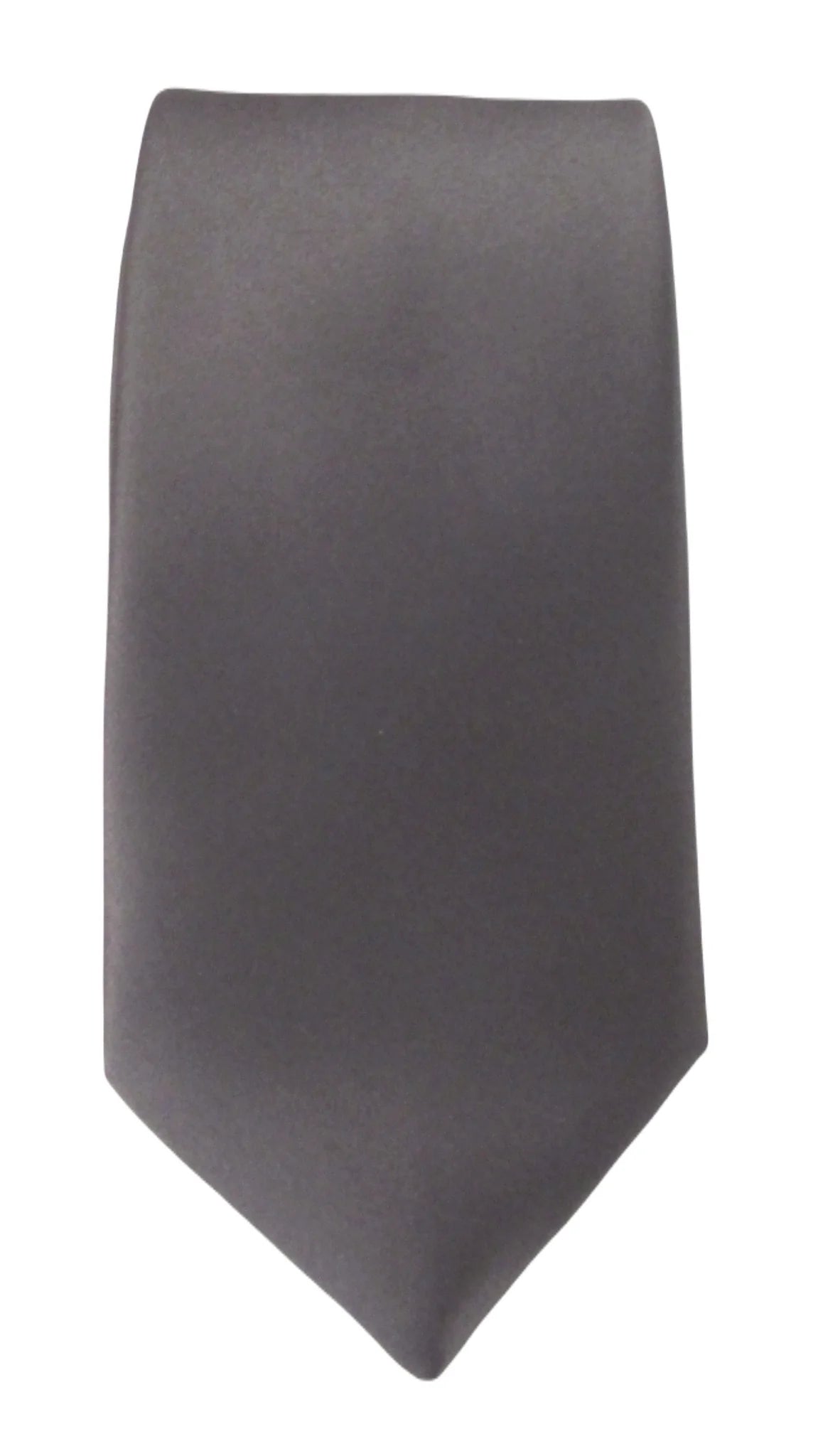 VAN BUCK Satin Wedding Tie & Pocket Square - Gunmetal