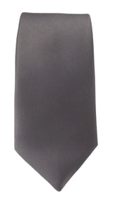 VAN BUCK Satin Wedding Tie & Pocket Square - Gunmetal