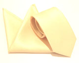 VAN BUCK Satin Wedding Tie & Pocket Square - Lemon Yellow