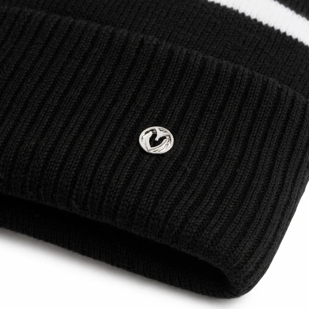 VESSEL Bobble Hat – Black / White
