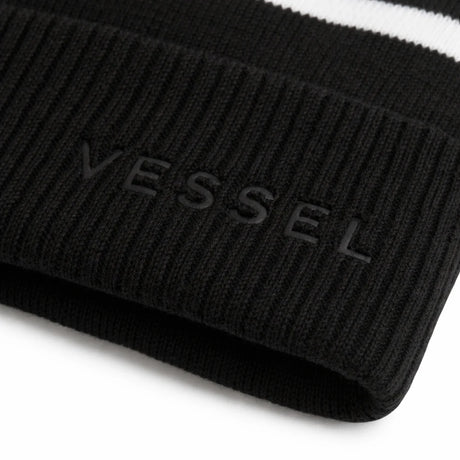 VESSEL Bobble Hat – Black / White