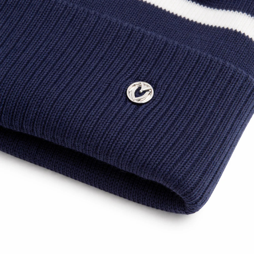 VESSEL Bobble Hat – Navy / White