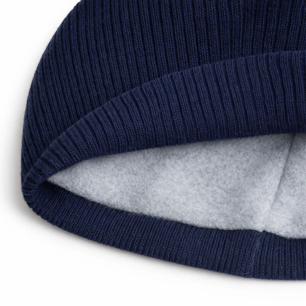 VESSEL Bobble Hat – Navy / White