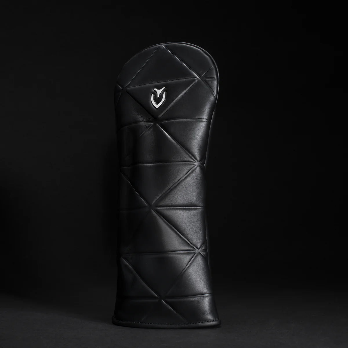 VESSEL Geometric Premium Golf Club Headcover – Genuine Leather – Black