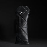 VESSEL Geometric Premium Golf Club Headcover – Genuine Leather – Black