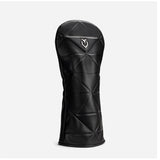 VESSEL Geometric Premium Golf Club Headcover – Genuine Leather – Black