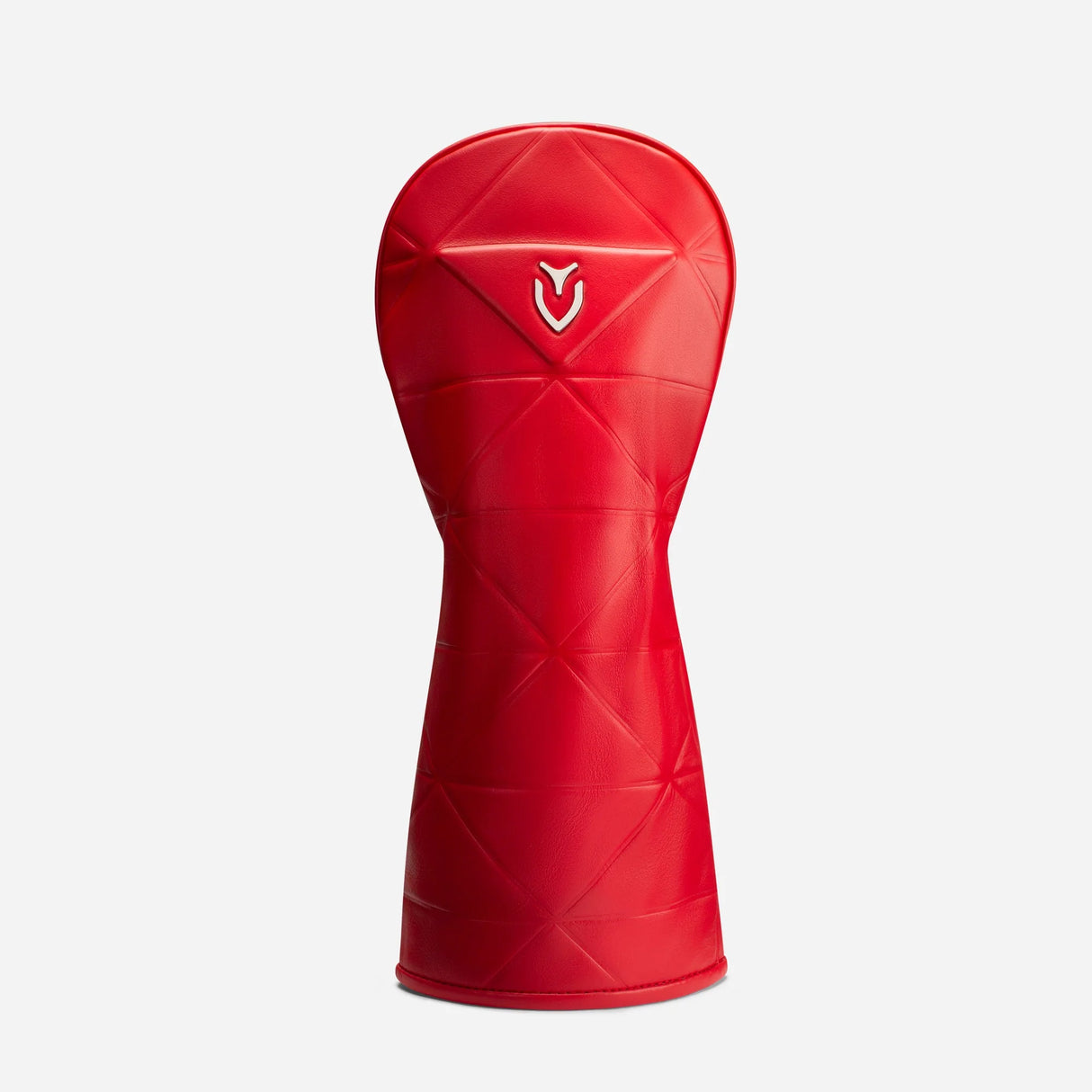 VESSEL Geometric Premium Golf Club Headcover – Genuine Leather – Red