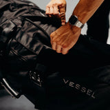VESSEL Golf Travel Case 2.0 - Black expandable gussets