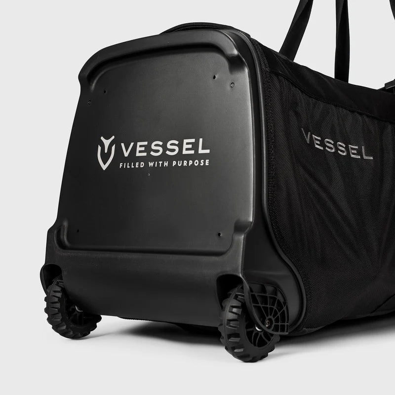 VESSEL Golf Travel Case 2.0 - Black - Integrated Wheel System