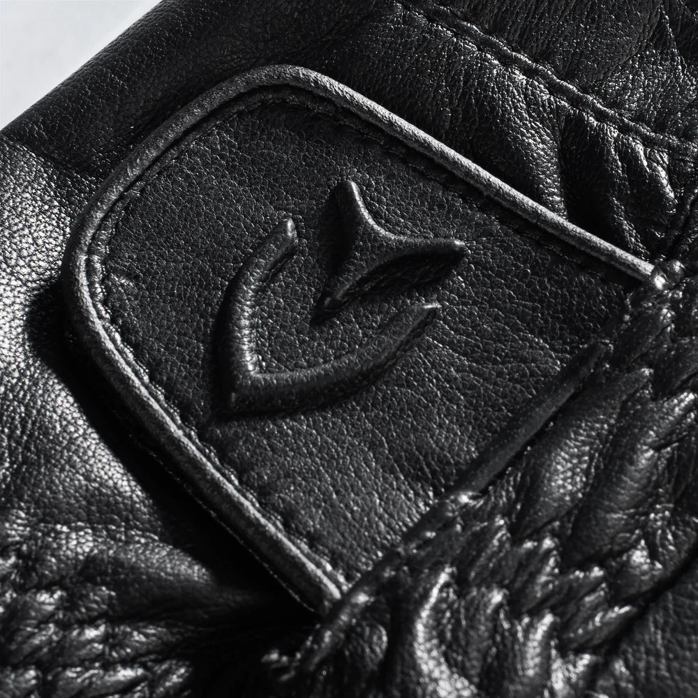 VESSEL Lux Cabretta Leather Golf Glove - Pebbled Black