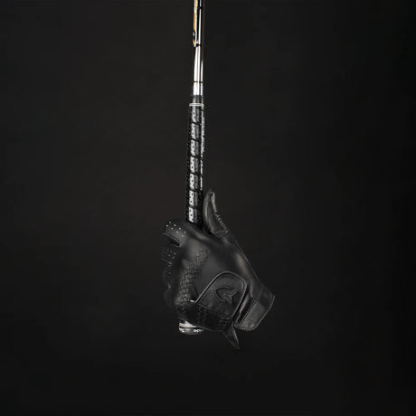 VESSEL Lux Cabretta Leather Golf Glove - Pebbled Black
