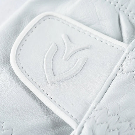 VESSEL Lux Cabretta Leather Golf Glove - Pebbled White