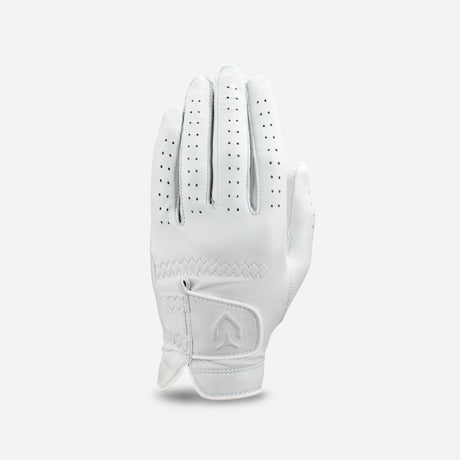 VESSEL Lux Cabretta Leather Golf Glove - Pebbled White