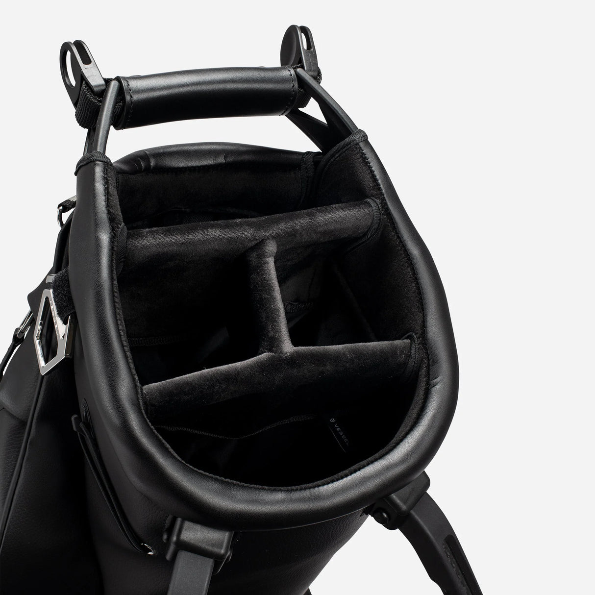 VESSEL Lux Carbon Stand Golf Bag - Pebbled Black
