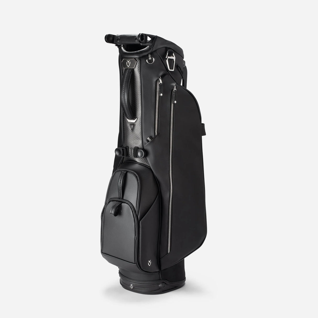 VESSEL Lux Carbon Stand Golf Bag - Pebbled Black