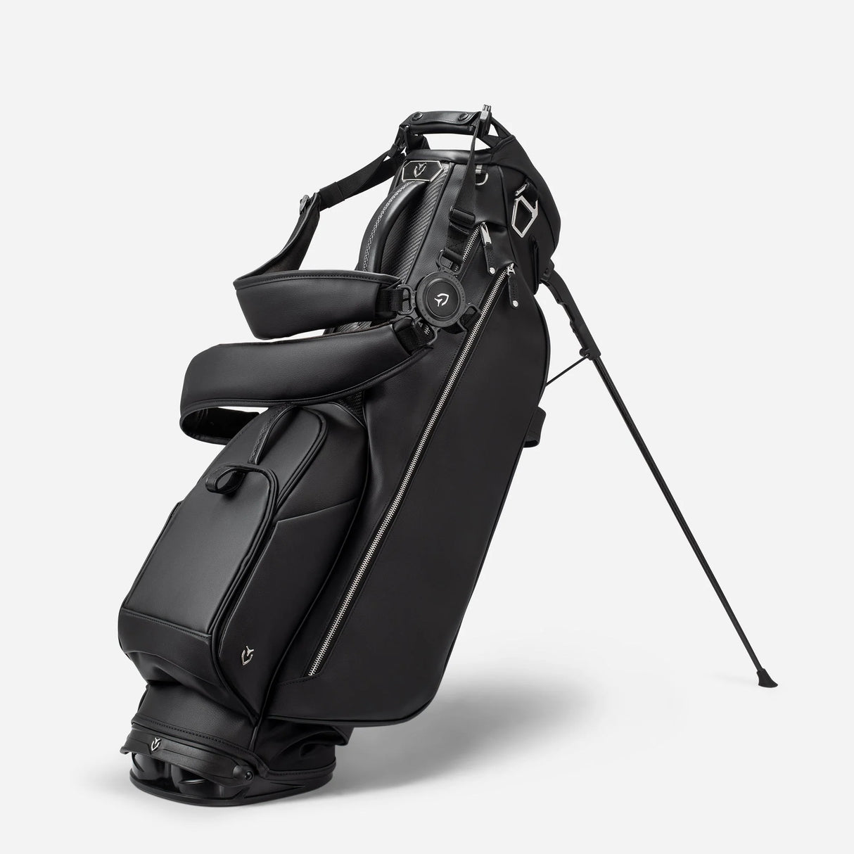VESSEL Lux Carbon Stand Golf Bag - Pebbled Black