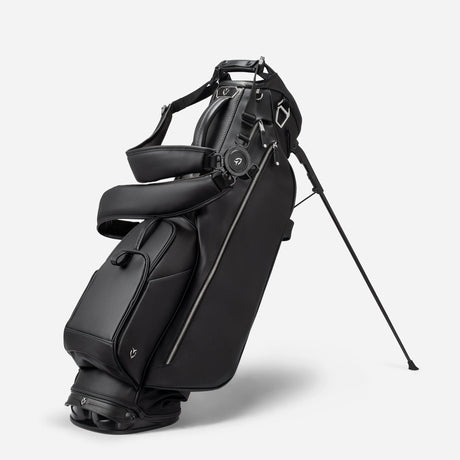 VESSEL Lux Carbon Stand Golf Bag - Pebbled Black