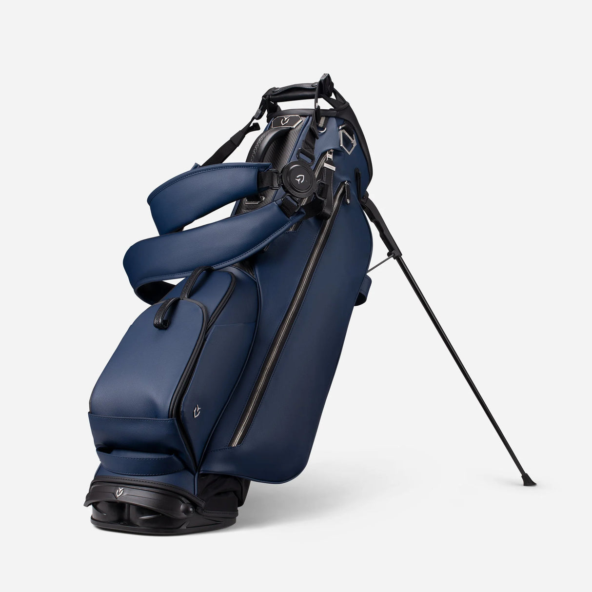 VESSEL Lux Carbon Stand Golf Bag - Pebbled Navy