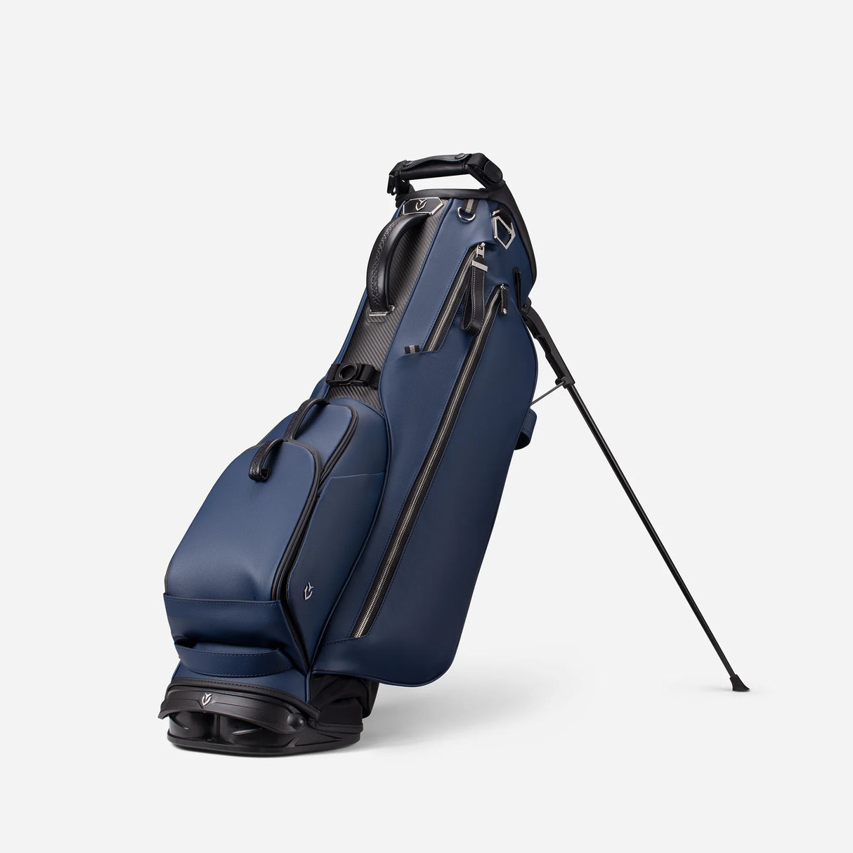 VESSEL Lux Carbon Stand Golf Bag - Pebbled Navy
