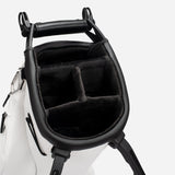 VESSEL Lux Carbon Stand Golf Bag - Pebbled White