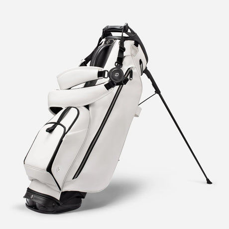 VESSEL Lux Carbon Stand Golf Bag - Pebbled White