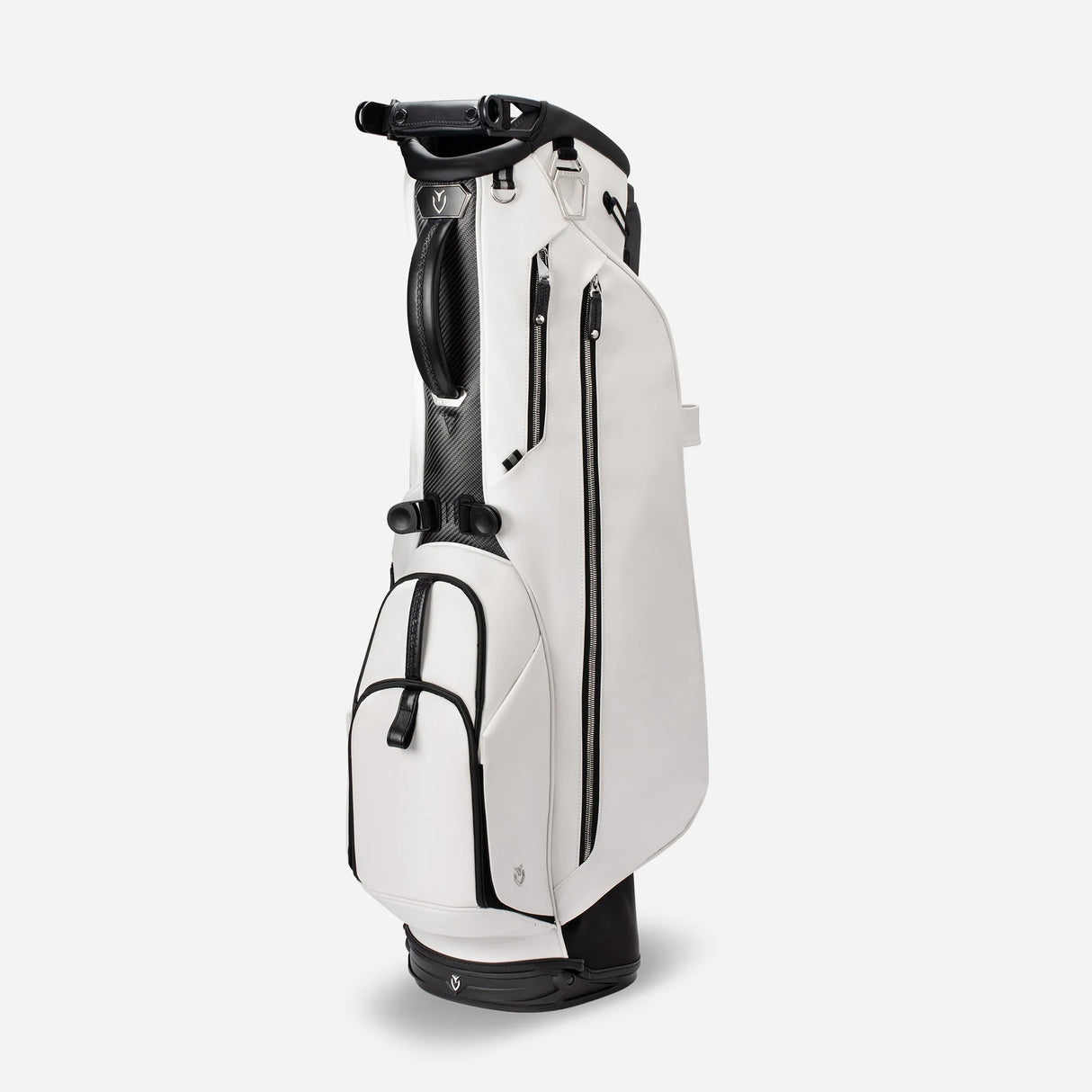 VESSEL Lux Carbon Stand Golf Bag - Pebbled White
