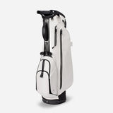 VESSEL Lux Carbon Stand Golf Bag - Pebbled White
